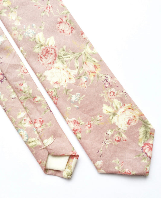 Ties in Blush Pink Floral