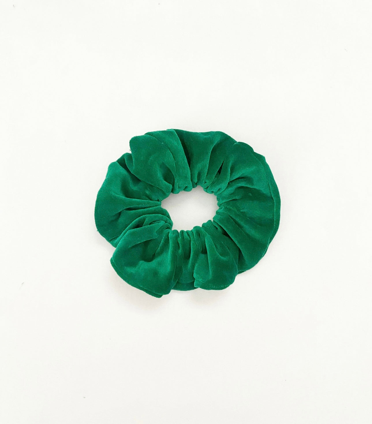 OG Scrunchie in Green Velvet