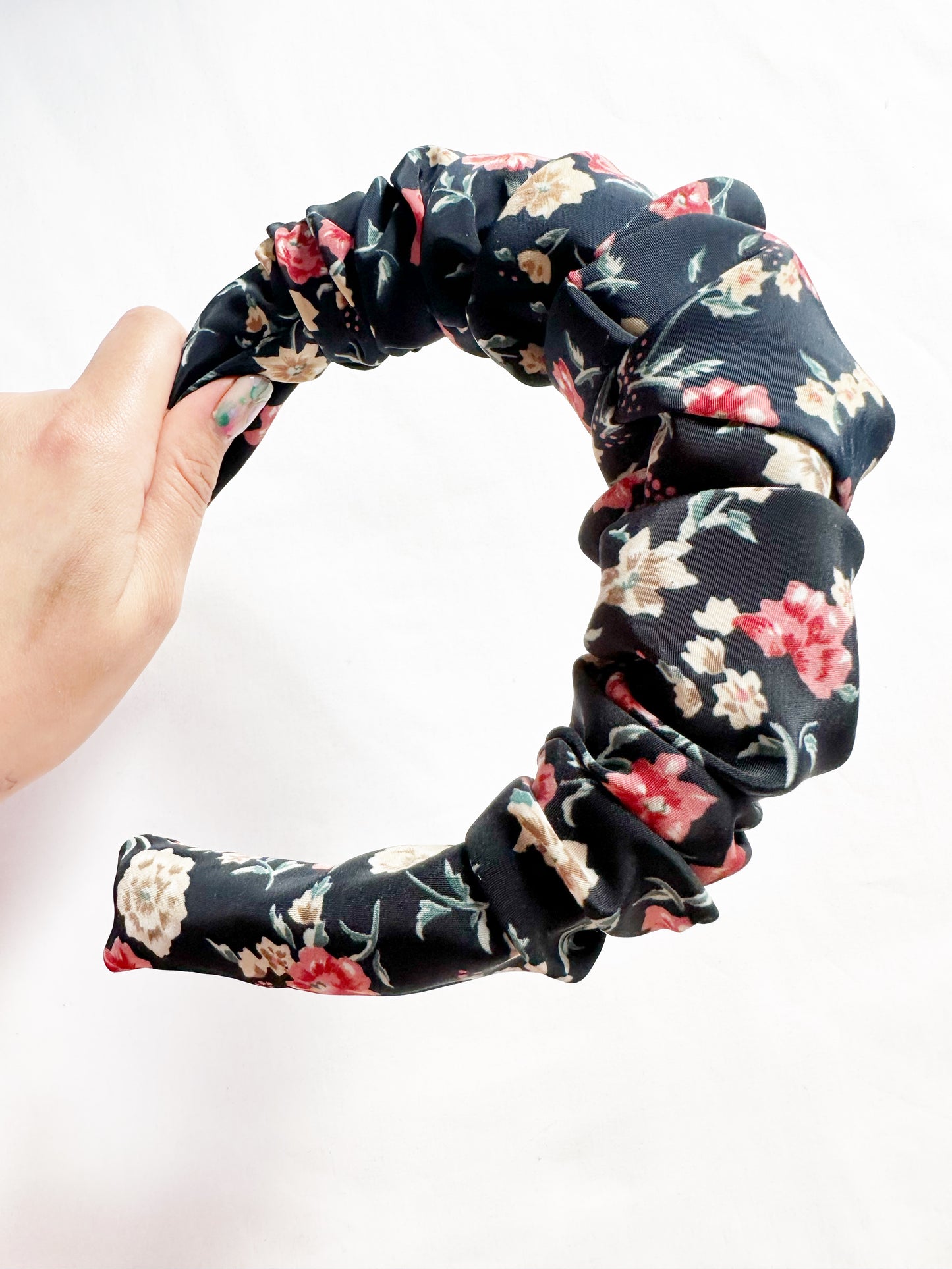 Ruffled Headband in floral print