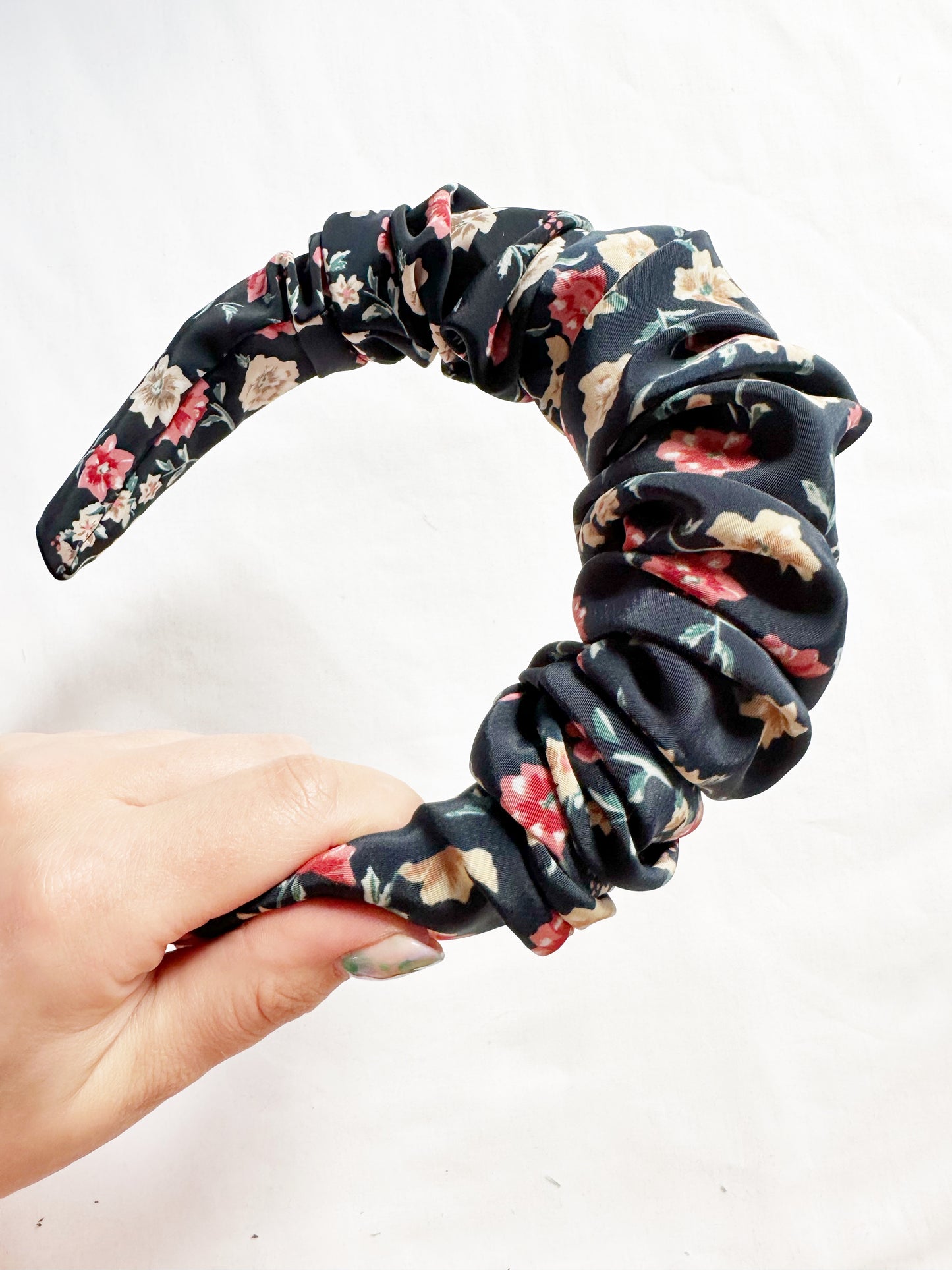 Ruffled Headband in floral print