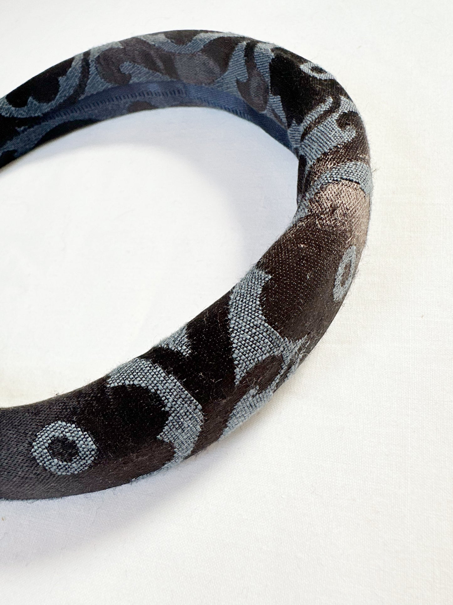 Classic Headband in vintage floral silk brocade