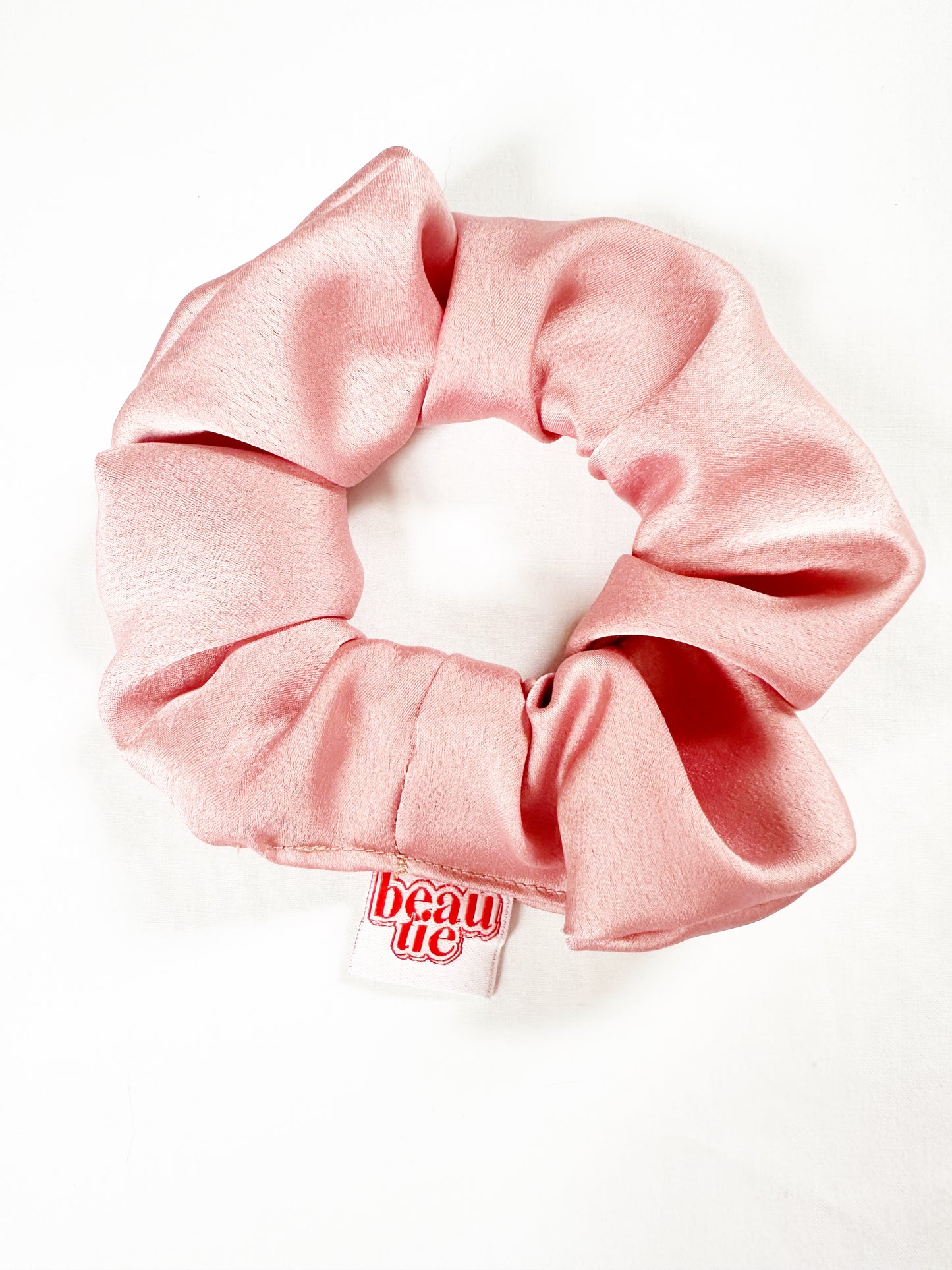 OG scrunchie in silky ballet pink