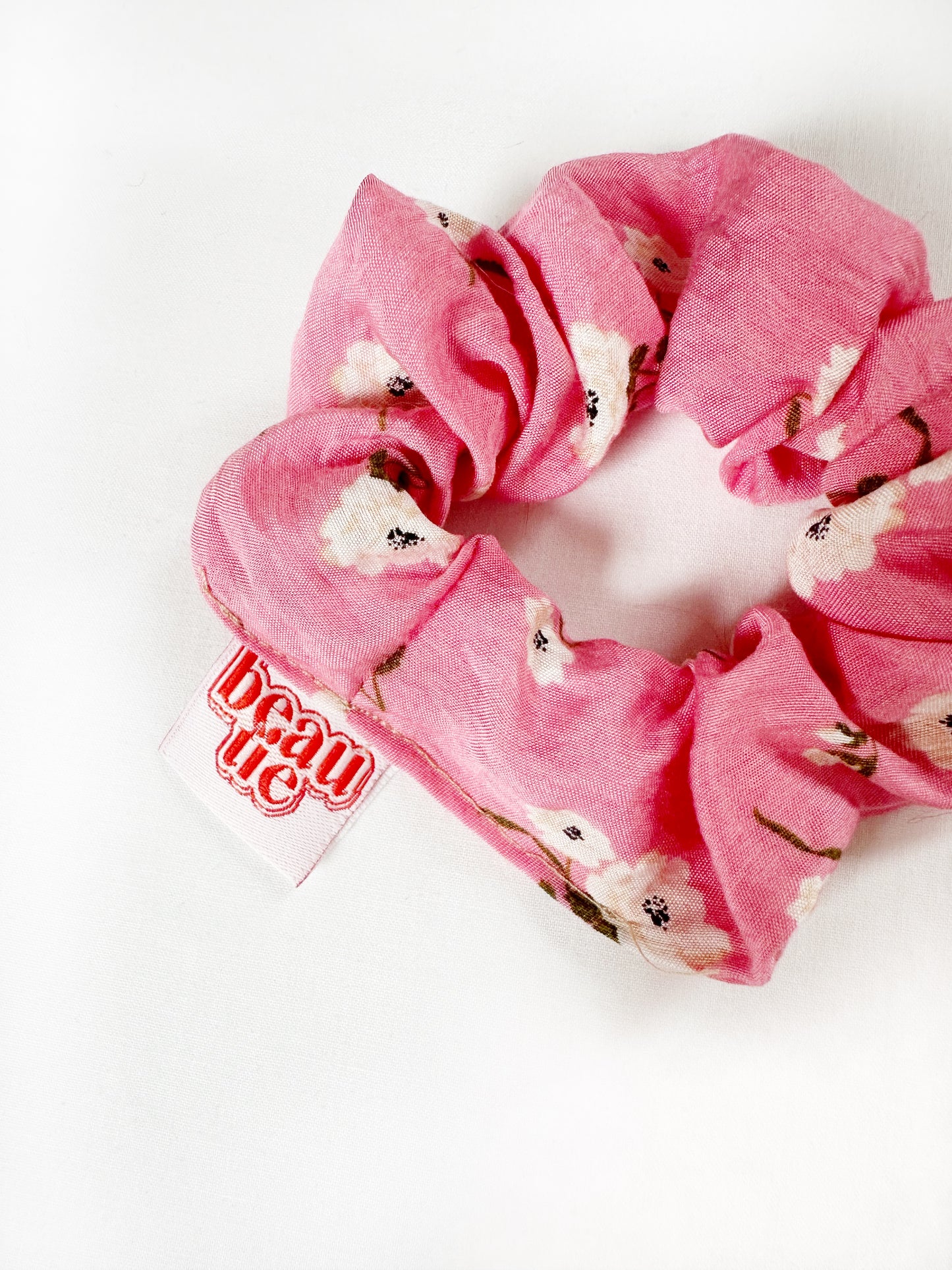 Mini scrunchie in pink floral