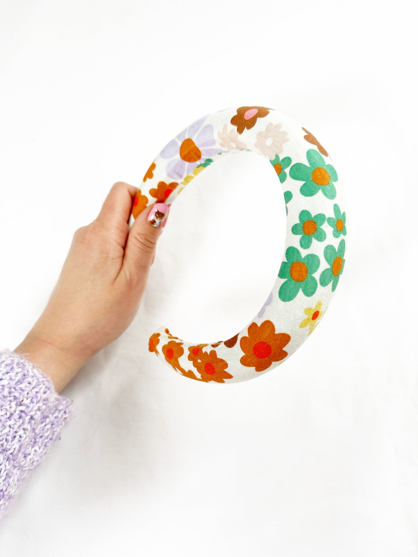 Padded Headband in vibrant floral