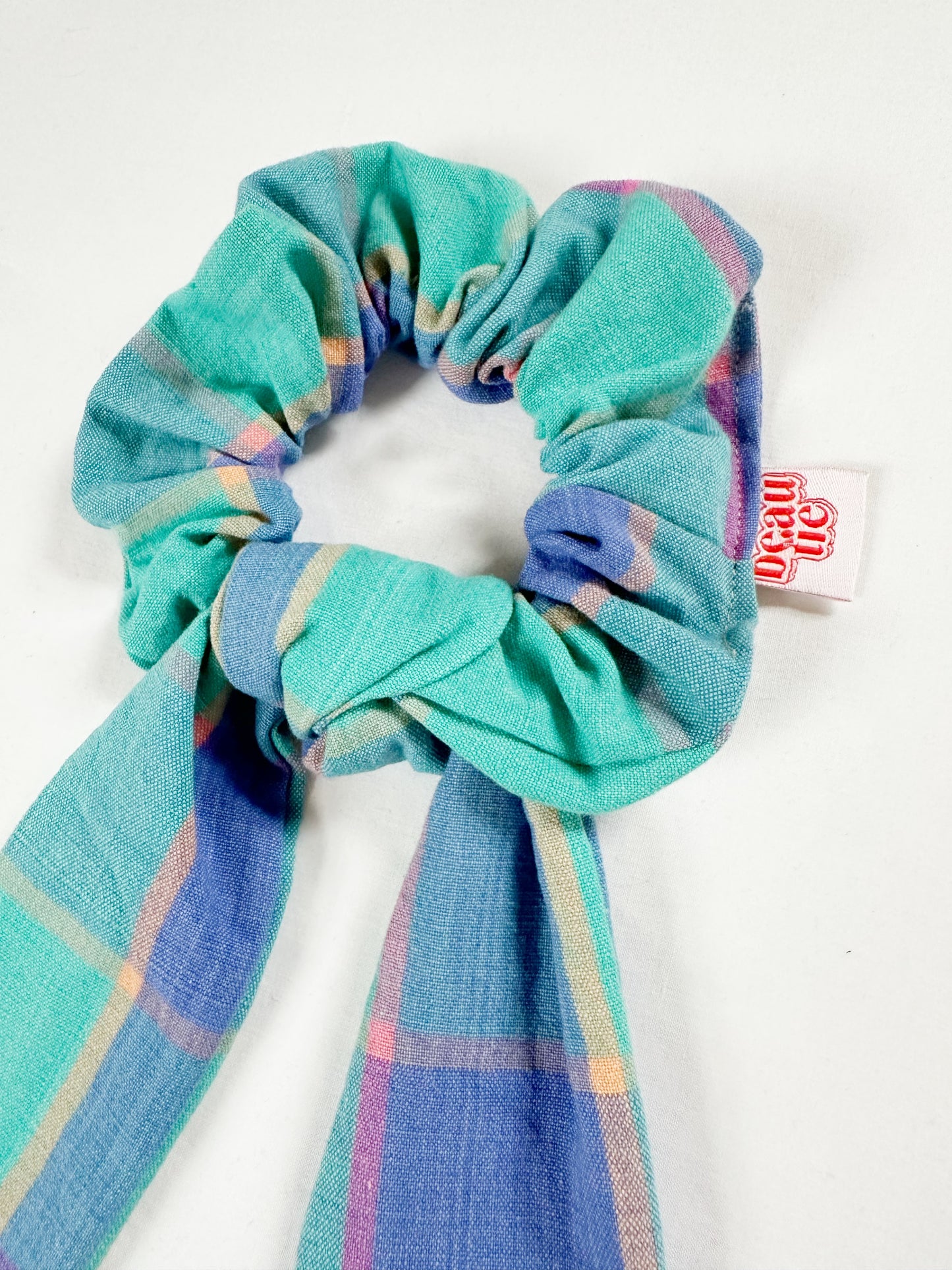 Dolly scarf scrunchie in Maggie tartan