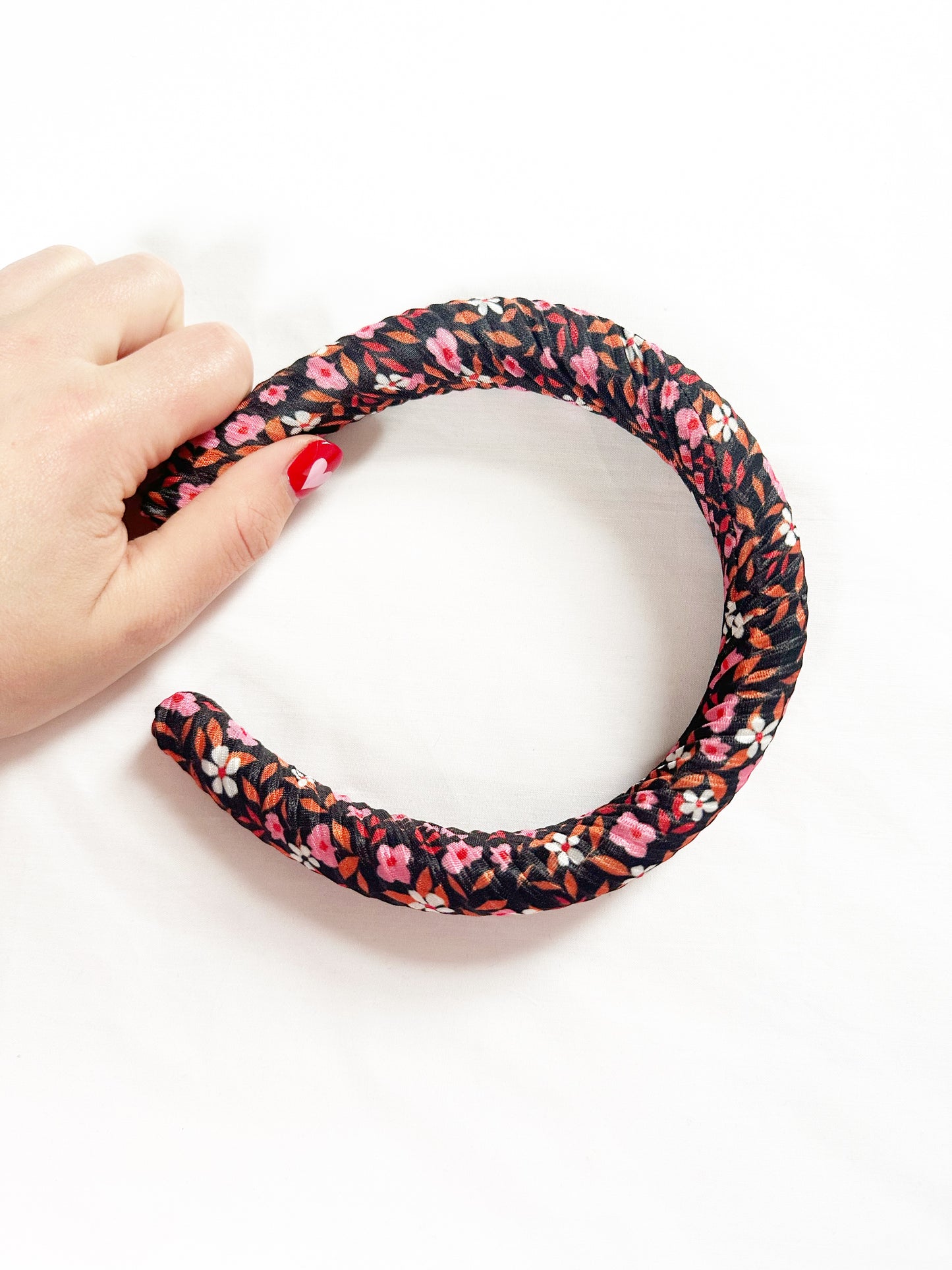 Classic Headband in floral plisse