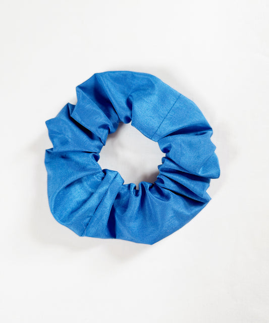OG Scrunchie in Cobalt blue taffeta silk